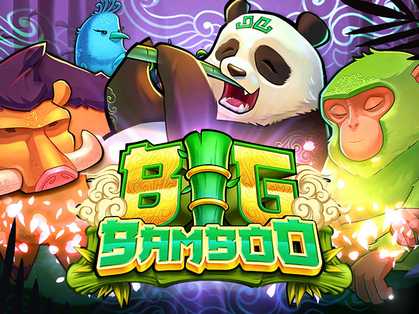 Big Bamboo: An animated panda character surrounded by other animals in a vibrant bamboo forest setting.