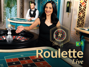 Roulette Live game, where a female dealer is actively spinning the roulette wheel, and the table layout is clearly visible.